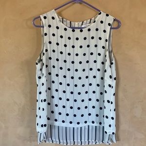 Rose +Olive medium blouse ivory & black